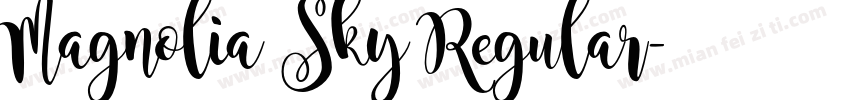 Magnolia Sky Regular字体转换